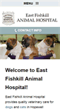 Mobile Screenshot of eastfishkillanimalhospital.com