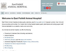 Tablet Screenshot of eastfishkillanimalhospital.com